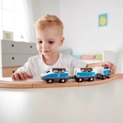 Hape Houten Intercity Trein 27 Cm Wit/blauw -duurzamer-speelgoed Verkoop 550x550 147