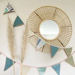 L.A.P. Atelier Vlaggenlijn Waddengevoel | 7,5 Meter | Stoffen Vlaggetjes | Duurzaam & Handgemaakt | Naturel Groen Blauw -duurzamer-speelgoed Verkoop 550x550 167