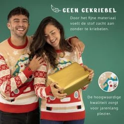 JAP Christmas JAP Foute Kersttrui - Driving Home For Christmas - Kerstcadeau Volwassenen - Dames En Heren - Kerst - M - Rood -duurzamer-speelgoed Verkoop 550x550 205