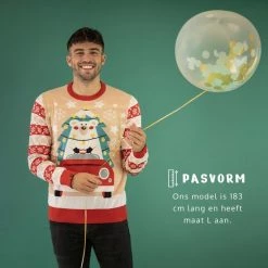 JAP Christmas JAP Foute Kersttrui - Driving Home For Christmas - Kerstcadeau Volwassenen - Dames En Heren - Kerst - M - Rood -duurzamer-speelgoed Verkoop 550x550 207