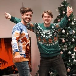 JAP Christmas JAP Foute Kersttrui - Christmas Eve - Kerstcadeau Volwassenen - Dames En Heren - XL - Blauw -duurzamer-speelgoed Verkoop 550x550 238