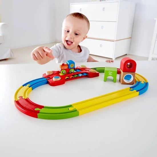 Hape Treinbaan Met Trein En Xylofoon 14-delig 7 Hape Treinbaan Met Trein En Xylofoon 14-delig - Afbeelding 5