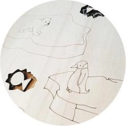 MooiHout - Puur Spelen - Houten Insert Trofast Bak - Thema "winter" - Grote Variant! - Overprikkeld Brein Sensory Play, Montessori, Vrije School -duurzamer-speelgoed Verkoop 550x550 410