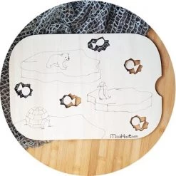 MooiHout - Puur Spelen - Houten Insert Trofast Bak - Thema "winter" - Grote Variant! - Overprikkeld Brein Sensory Play, Montessori, Vrije School -duurzamer-speelgoed Verkoop 550x550 411
