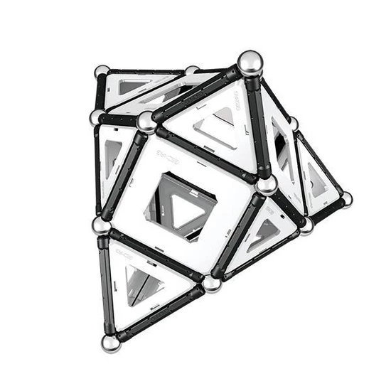 Geomag Panels Black&White 104 Delig 5 Geomag Panels Black&White 104 Delig - Afbeelding 3
