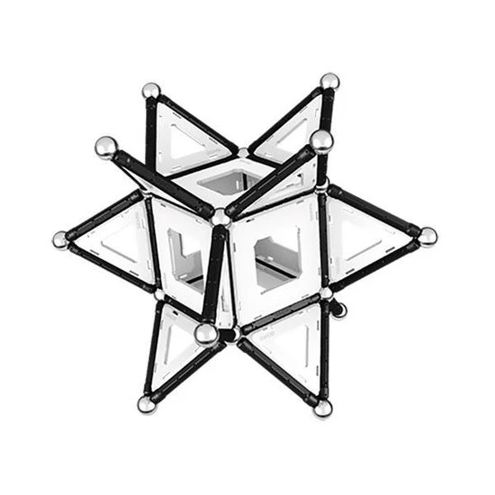 Geomag Panels Black&White 104 Delig 6 Geomag Panels Black&White 104 Delig - Afbeelding 4