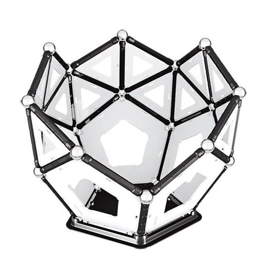 Geomag Panels Black&White 104 Delig 7 Geomag Panels Black&White 104 Delig - Afbeelding 5