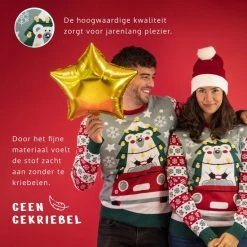 JAP Christmas JAP Foute Kersttrui - Driving Home For Christmas - Kerstcadeau Volwassenen - Dames En Heren - Kerst - XL - Blauw -duurzamer-speelgoed Verkoop 550x550 499