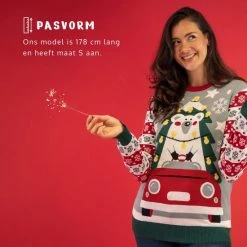 JAP Christmas JAP Foute Kersttrui - Driving Home For Christmas - Kerstcadeau Volwassenen - Dames En Heren - Kerst - XL - Blauw -duurzamer-speelgoed Verkoop 550x550 501