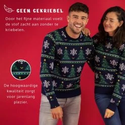 JAP Christmas JAP Foute Kersttrui - Christmas Tree - Kerstcadeau Volwassenen - Dames En Heren - Kerst - 2XL - Donker Blauw -duurzamer-speelgoed Verkoop 550x550 505