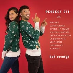 JAP Christmas JAP Foute Kersttrui - Rudolf Het Rendier - Kerstcadeau Volwassenen - Dames En Heren - Kerst - 3XL - Groen -duurzamer-speelgoed Verkoop 550x550 525