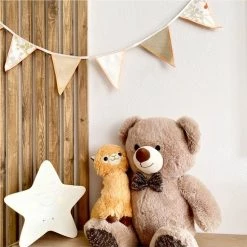 L.A.P. Atelier Mini-vlaggenlijn Naturel | 2,5 Meter | Stoffen Vlaggetjes | Duurzaam & Handgemaakt | Naturel Wit -duurzamer-speelgoed Verkoop 550x550 567