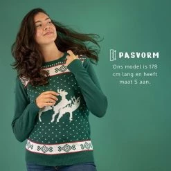 JAP Christmas JAP Foute Kersttrui - Rendier Trio - Kerstcadeau Volwassenen - Dames En Heren - Kerst - 4XL - Blauw -duurzamer-speelgoed Verkoop 550x550 591