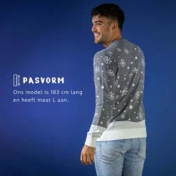 JAP Christmas JAP Foute Kersttrui - Rudolf Het Rendier - Kerstcadeau Volwassenen - Dames En Heren - Kerst - XL - Grijs -duurzamer-speelgoed Verkoop 550x550 622