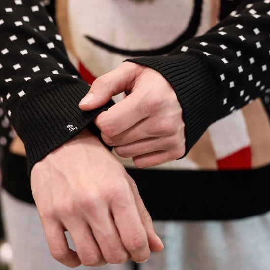 JAP Christmas JAP Foute Kersttrui - Rudolf Met 3D Neus Voor Volwassenen - Kerst - Dames En Heren - Kerstcadeau - M - Zwart 8 JAP Christmas JAP Foute Kersttrui - Rudolf Met 3D Neus Voor Volwassenen - Kerst - Dames En Heren - Kerstcadeau - M - Zwart - Afbeelding 6