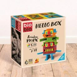 Bioblo Bouwset - Hello Box Rainbow-Mix Met 100 Stenen -duurzamer-speelgoed Verkoop 550x550 634
