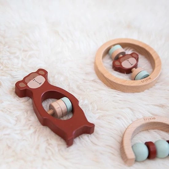 Trixie - Houten Ronde Rammelaar 4 Trixie - Houten Ronde Rammelaar - Afbeelding 2