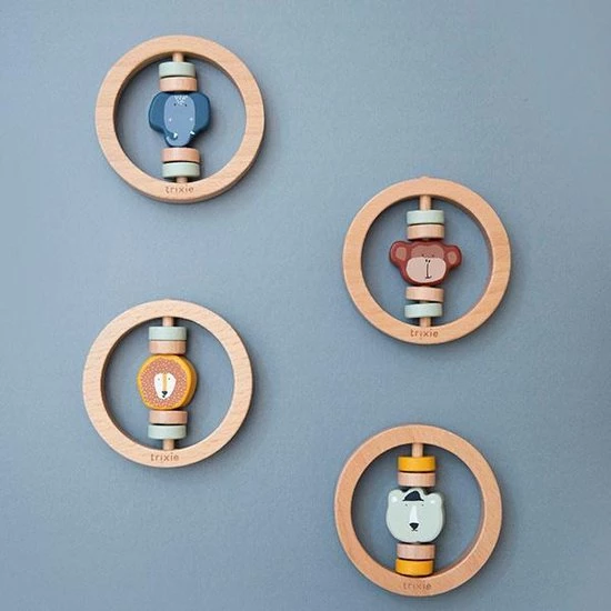 Trixie - Houten Ronde Rammelaar 7 Trixie - Houten Ronde Rammelaar - Afbeelding 5