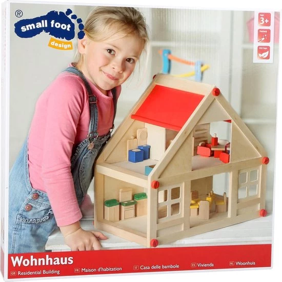 Small Foot Company Poppenhuis Met 22 Meubels - Houten Speelgoed Vanaf 3 Jaar 8 Small Foot Company Poppenhuis Met 22 Meubels - Houten Speelgoed Vanaf 3 Jaar - Afbeelding 6