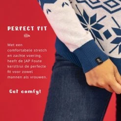 JAP Christmas JAP Foute Kersttrui - Classic One - Kerstcadeau Volwassenen - Dames En Heren - Kerst - 4XL - Blauw -duurzamer-speelgoed Verkoop 550x550 751