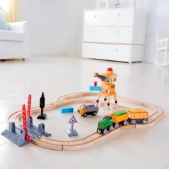 Hape-treinbaan- Hout- Magneetkraan- 34 Delig -duurzamer-speelgoed Verkoop 550x550 81