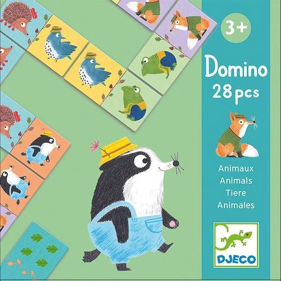 Djeco Domino Dieren +3jr 3 Djeco Domino Dieren +3jr
