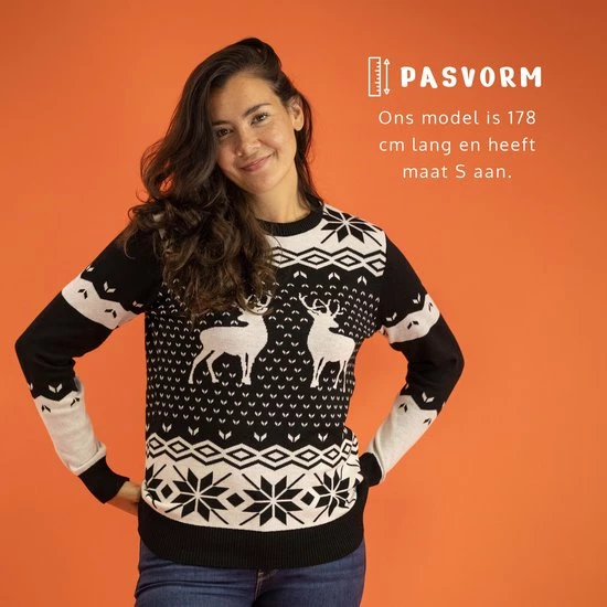 JAP Christmas JAP Foute Kersttrui - Classic One - Kerstcadeau Volwassenen - Dames En Heren - Kerst - M - Zwart 9 JAP Christmas JAP Foute Kersttrui - Classic One - Kerstcadeau Volwassenen - Dames En Heren - Kerst - M - Zwart - Afbeelding 7