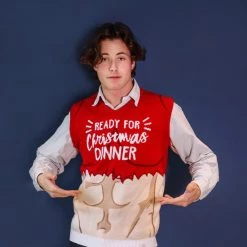 JAP Christmas JAP Foute Kerst Spencer - Ready For Christmas Dinner - Kersttrui Dames & Heren - Kerstcadeau - XXL - Rood -duurzamer-speelgoed Verkoop 550x550 980
