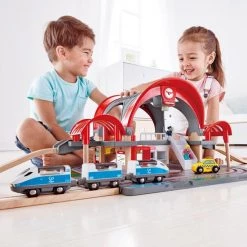 Hape - Grand City Station - Houten Treinset -duurzamer-speelgoed Verkoop 550x550 990