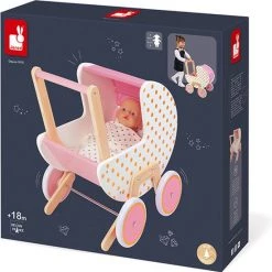 Janod - Poppenwagen - Candy Chic -duurzamer-speelgoed Verkoop 550x551 1