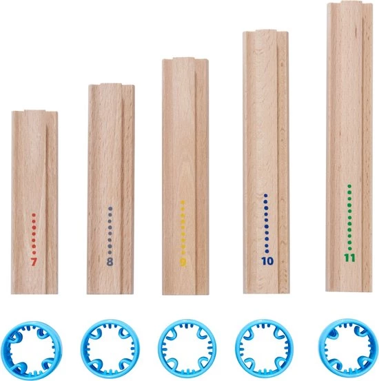 HABA Kullerb? Knikkerbaan - Uitbreidingsset - Hoge Zuilen 5 HABA Kullerb? Knikkerbaan - Uitbreidingsset - Hoge Zuilen - Afbeelding 3