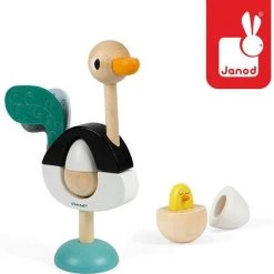 Janod Zigolos - Stapeltoren Struisvogel -duurzamer-speelgoed Verkoop 550x554 6