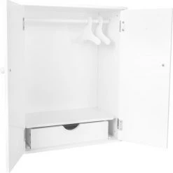 Small Foot Company Small Foot Houten Poppen Kledingkast 53 Cm Wit