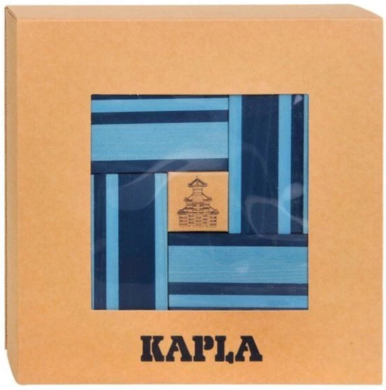 Speelgoed | Wooden Toys - Kapla 40 Stuks Blauw 8010 14 Speelgoed | Wooden Toys - Kapla 40 Stuks Blauw 8010 - Afbeelding 12