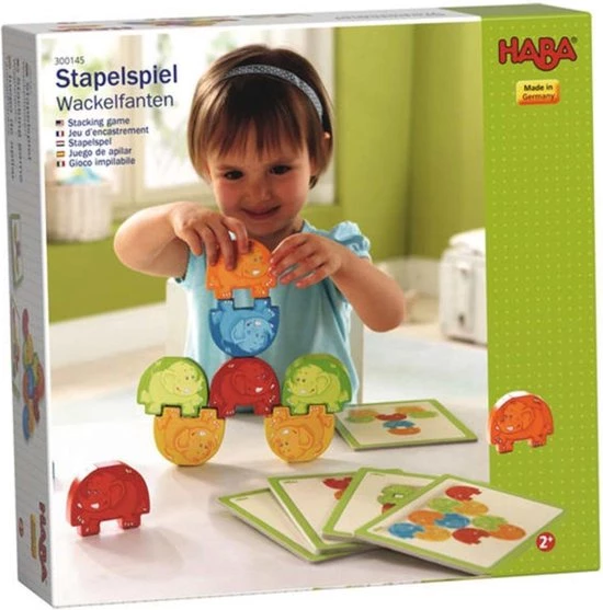 Haba Spel Stapelspel Waggelfanten 5 Haba Spel Stapelspel Waggelfanten - Afbeelding 3