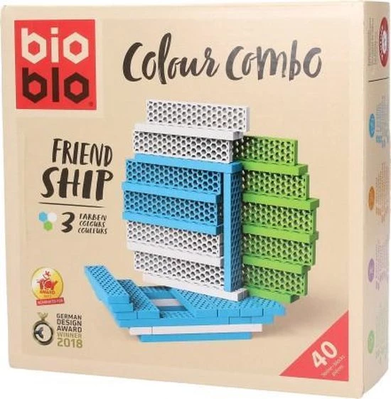 Bioblo - Colour Combo Friend Ship - 40 Blocks 5 Bioblo - Colour Combo Friend Ship - 40 Blocks - Afbeelding 3