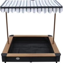 AXI Lily Zandbak Met Verstelbaar Dak Antraciet/Bruin - FSC Hout - Zitplaatsen Rond De Zandbak -duurzamer-speelgoed Verkoop 550x561 9