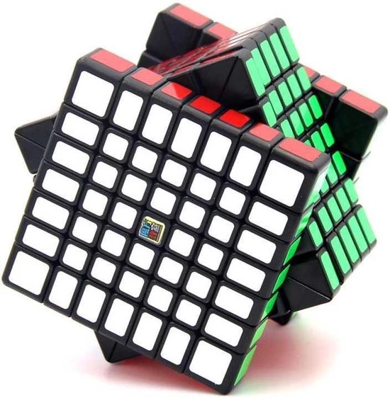 7x7 Speedcube - Puzzel Kubus - Zwart Magic Cube - Moyu Meilong 7 7x7 Speedcube - Puzzel Kubus - Zwart Magic Cube - Moyu Meilong - Afbeelding 5