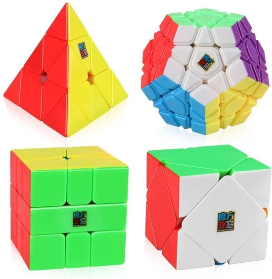 Speed Cube Set ? Pyraminx, Megaminx, Skewb, Square-1 ? MoYu Puzzel Kubus 4 Speed Cube Set ? Pyraminx, Megaminx, Skewb, Square-1 ? MoYu Puzzel Kubus - Afbeelding 2