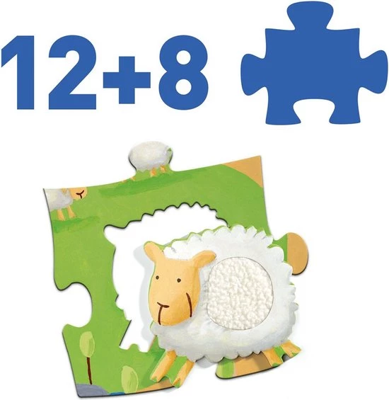 Djeco Voelpuzzel Boerderij - 12 Stukjes 10 Djeco Voelpuzzel Boerderij - 12 Stukjes - Afbeelding 8