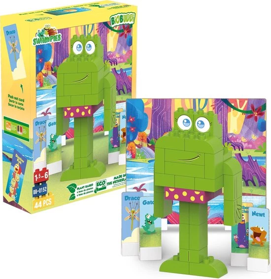 BiOBUDDi Swampies - Ribby - 44 Delig - Past Op Duplo - Jongens En Meisjes - Speelgoed - Cadeau Tip !! 6 BiOBUDDi Swampies - Ribby - 44 Delig - Past Op Duplo - Jongens En Meisjes - Speelgoed - Cadeau Tip !! - Afbeelding 4