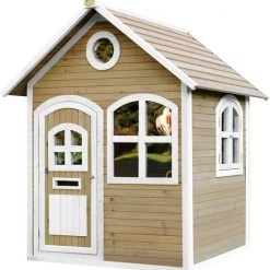 duurzamer-speelgoed Verkoop 5 AXI Julia Speelhuis In Bruin/Wit - Speelhuisje Voor De Tuin / Buiten - FSC Hout - Tuinhuisje Voor Kinderen