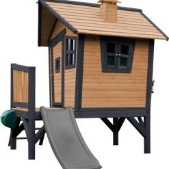 AXI Robin Speelhuis In Bruin/Antraciet - Met Veranda En Grijze Glijbaan - Speelhuisje Op Palen Met Veranda - FSC Hout - Speeltoestel Voor De Tuin 39 AXI Robin Speelhuis In Bruin/Antraciet - Met Veranda En Grijze Glijbaan - Speelhuisje Op Palen Met Veranda - FSC Hout - Speeltoestel Voor De Tuin -duurzamer-speelgoed Verkoop 550x570 7
