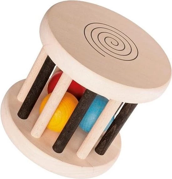 Grimm's Houten Rammelaar Monochrome 4 Grimm's Houten Rammelaar Monochrome - Afbeelding 2