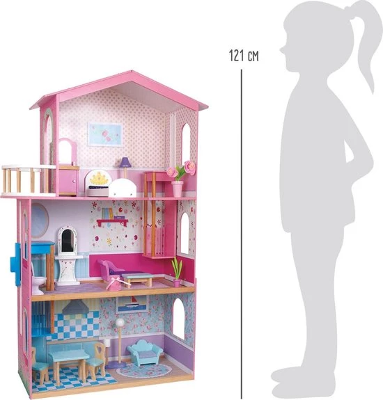 Small Foot Company Poppenhuis Sophia 74 X 121 X 34 Cm 4 Small Foot Company Poppenhuis Sophia 74 X 121 X 34 Cm - Afbeelding 2