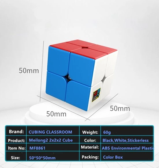 Moyu Meilong 2x2 En 3x3 Pakket - Speedcube 19 Moyu Meilong 2x2 En 3x3 Pakket - Speedcube - Afbeelding 17