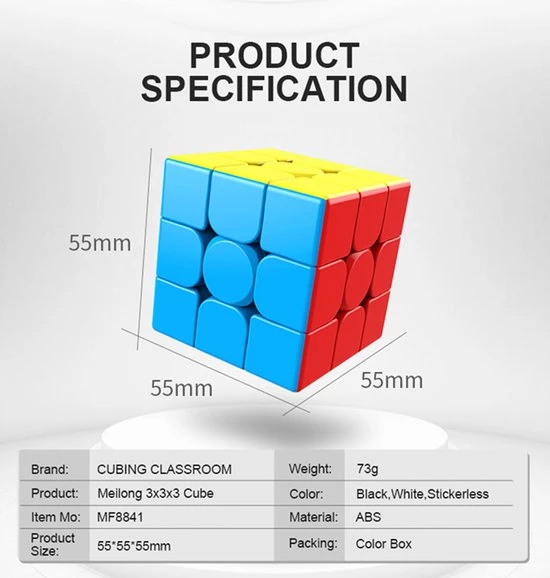 Moyu Meilong 2x2 En 3x3 Pakket - Speedcube 23 Moyu Meilong 2x2 En 3x3 Pakket - Speedcube - Afbeelding 21