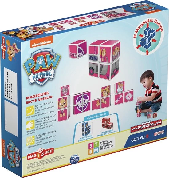 Geomag MagiCube - Constructiespeelgoed - PAW Patrol Skye Helicopter 5 Geomag MagiCube - Constructiespeelgoed - PAW Patrol Skye Helicopter - Afbeelding 3