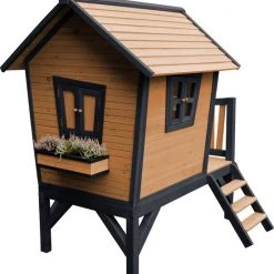 AXI Robin Speelhuis In Bruin/Antraciet - Met Veranda En Grijze Glijbaan - Speelhuisje Op Palen Met Veranda - FSC Hout - Speeltoestel Voor De Tuin 48 AXI Robin Speelhuis In Bruin/Antraciet - Met Veranda En Grijze Glijbaan - Speelhuisje Op Palen Met Veranda - FSC Hout - Speeltoestel Voor De Tuin -duurzamer-speelgoed Verkoop 550x579 6