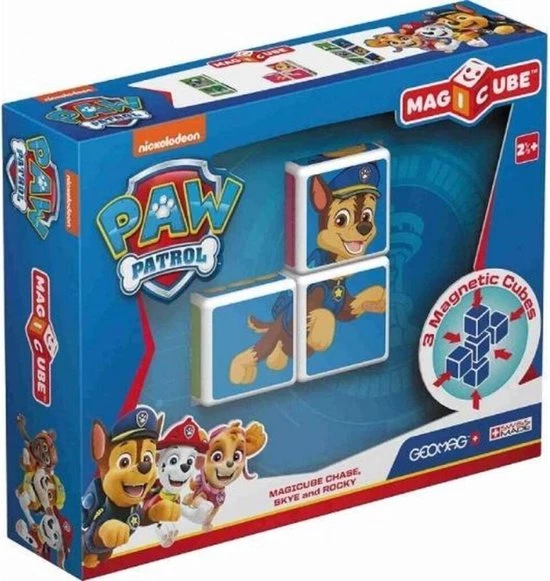 Geomag MagiCube - Constructiespeelgoed - PAW Patrol Chase, Skye, Rocky 6 Geomag MagiCube - Constructiespeelgoed - PAW Patrol Chase, Skye, Rocky - Afbeelding 4